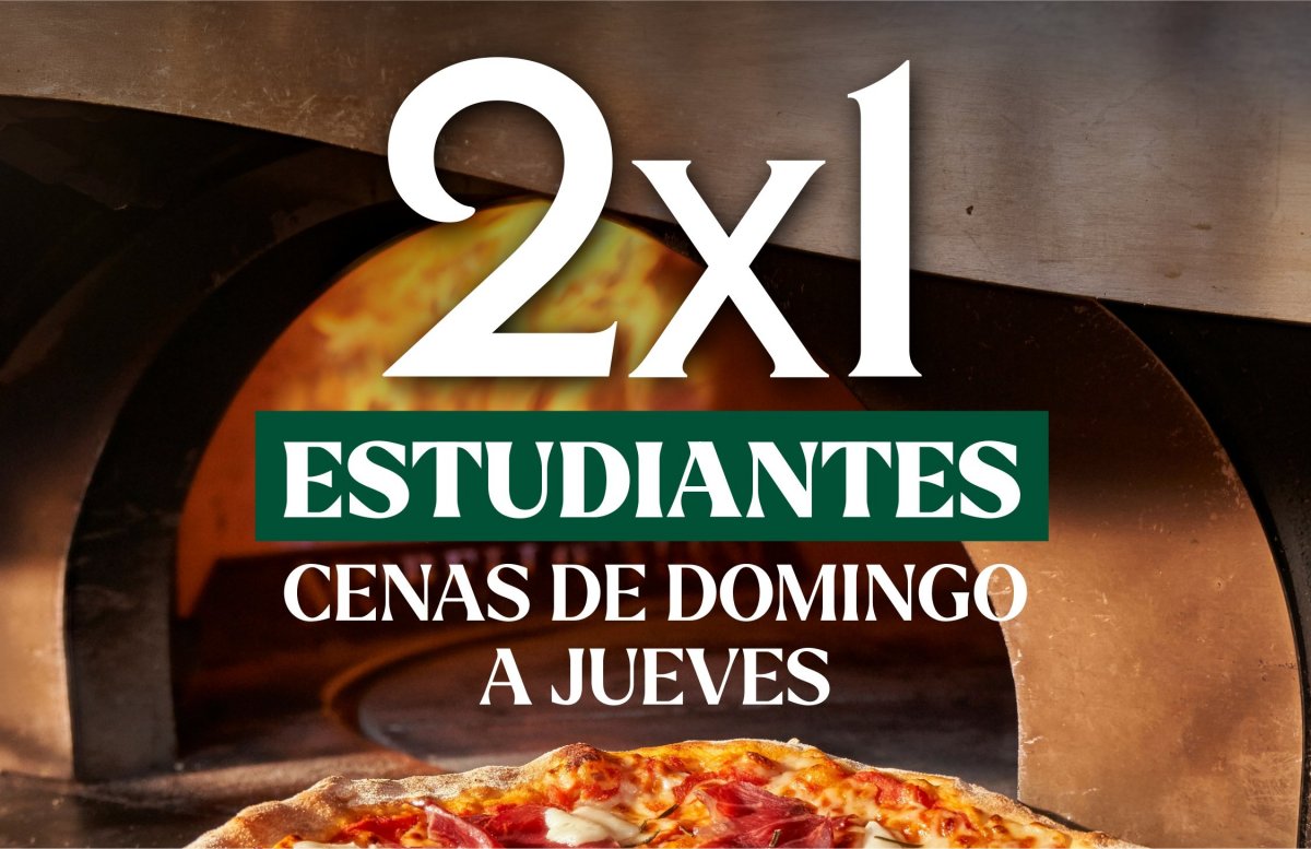 Ginos lanza un 2x1 para estudiantes en cenas de domingo a jueves