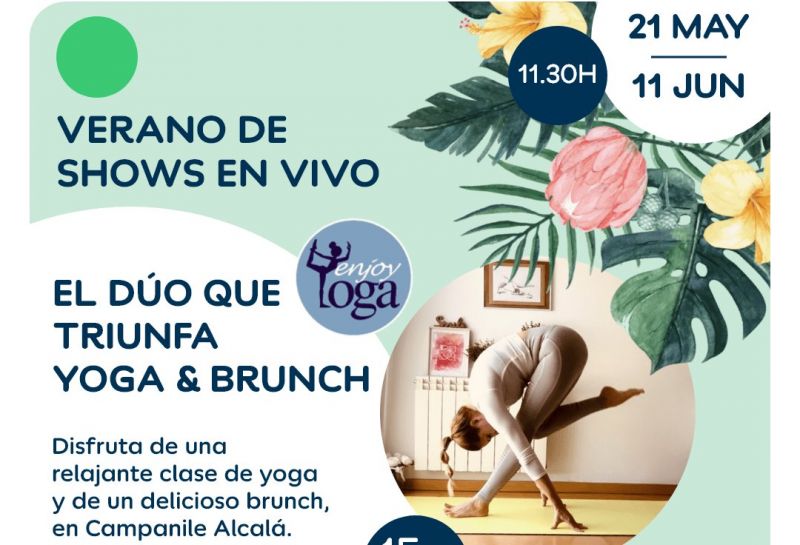Disfruta de una clase relajante de yoga y de un delicioso brunch