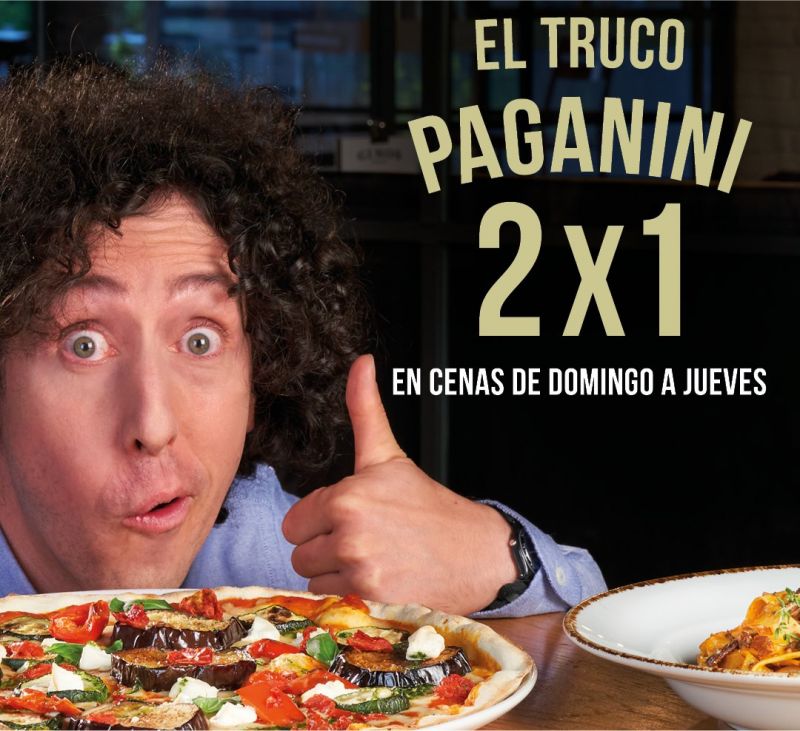 El Truco Paganini ¡2x1 en cenas!. Ginos