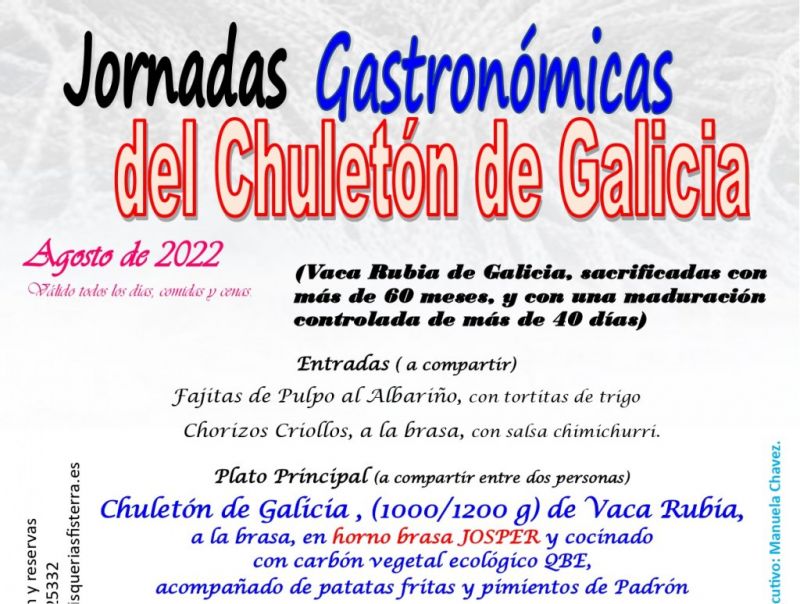 Jornadas Gastronómicas del Chuletón de Galicia, agosto 2022