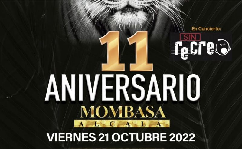11 Aniversario de Mombasa, en concierto Sin Recreo