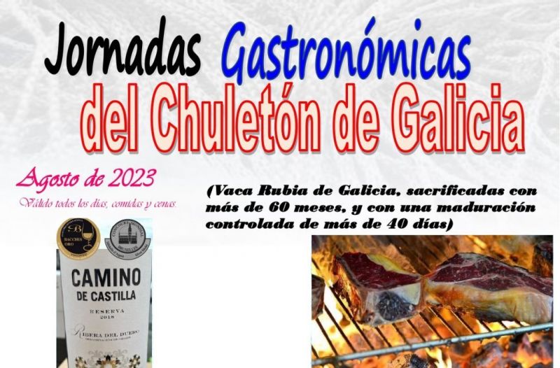 Durante todo agosto 2023, en Marisquería Faro de Fisterra, disfruta de las Jornadas Gastronómicas del Chuletón de Galicia.