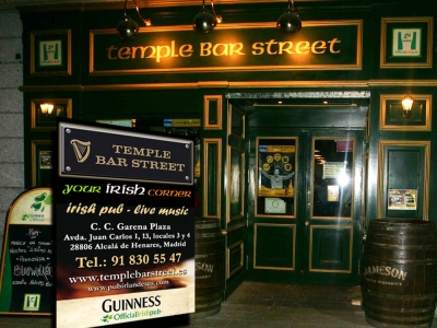 Temple Bar Street, Tu rincón de Irlanda en Alcalá.